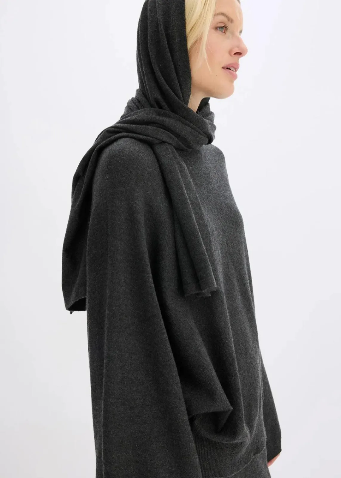 bonprix Bekleidung·Umstandsmode|Bekleidung·Jeans^Feinstrickpullover aus softem Viskose-Mix anthrazit meliert