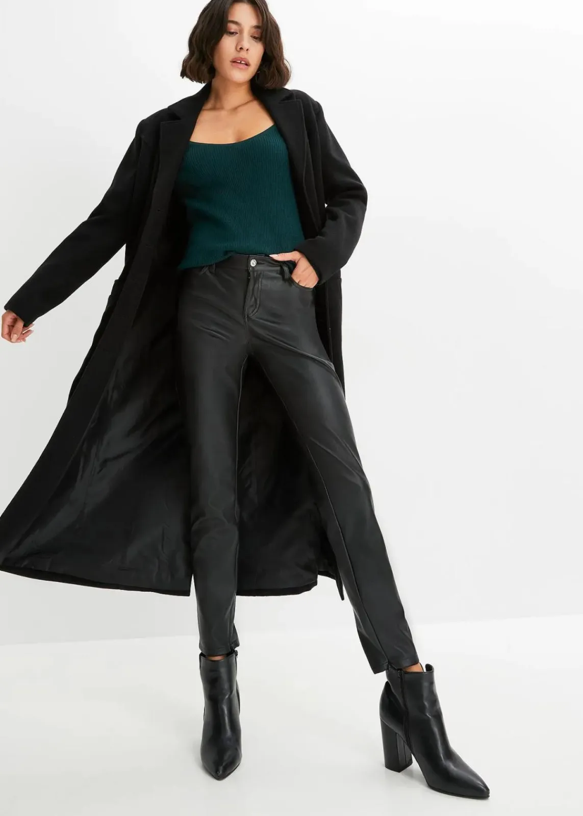 bonprix Bekleidung·Umstandsmode|Bekleidung·Jeans^Feinstrickpullover aus softem Viskose-Mix tiefgrün