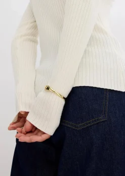 bonprix Bekleidung·Umstandsmode|Strickmode^Feinstrickpullover aus softem Viskose-Mix wollweiß