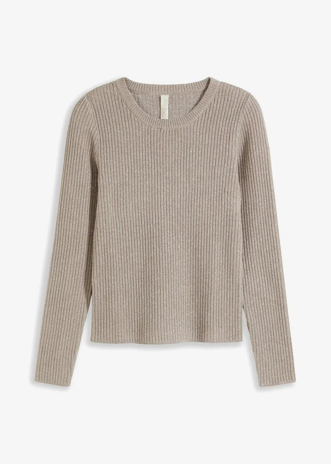 bonprix Bekleidung·Umstandsmode|Bekleidung·Jeans^Feinstrickpullover aus softem Viskose-Mix silber/naturstein