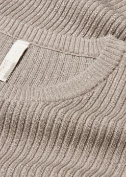 bonprix Bekleidung·Umstandsmode|Bekleidung·Jeans^Feinstrickpullover aus softem Viskose-Mix silber/naturstein