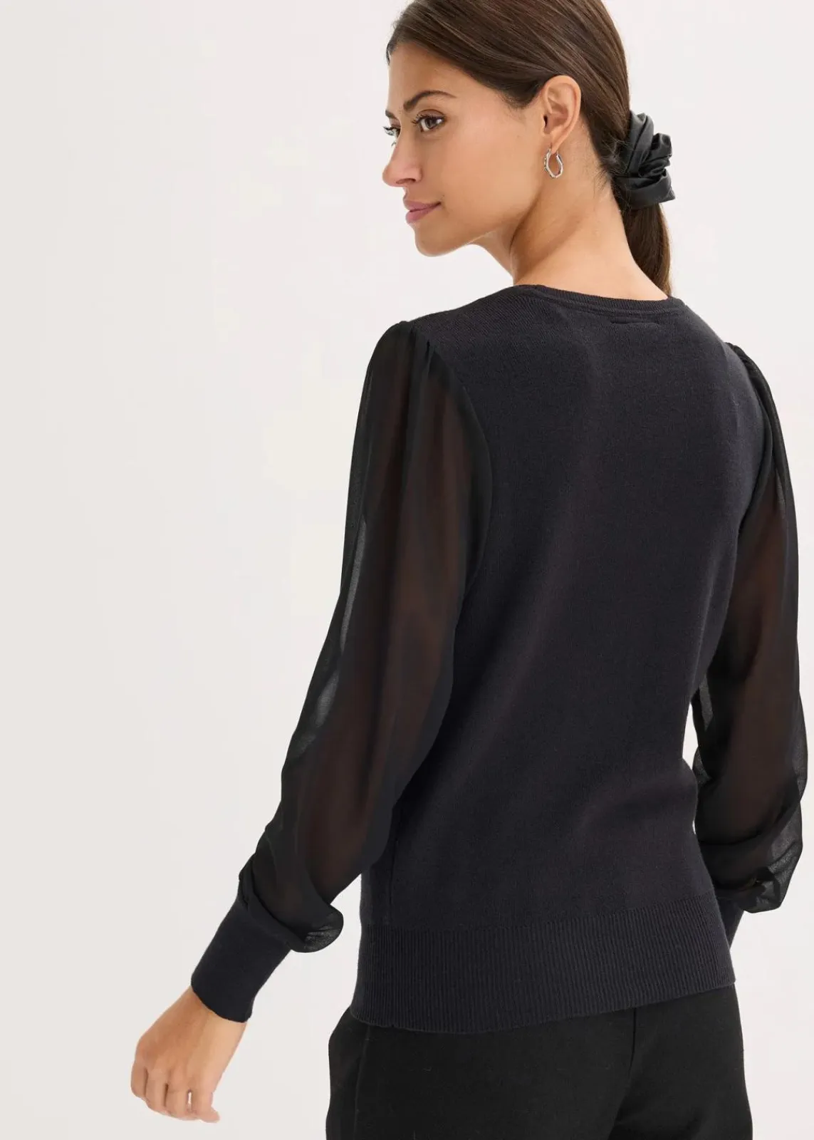 bonprix Bekleidung·Umstandsmode|Bekleidung·Jeans^Feinstrickpullover aus softem Viskose-Mix schwarz