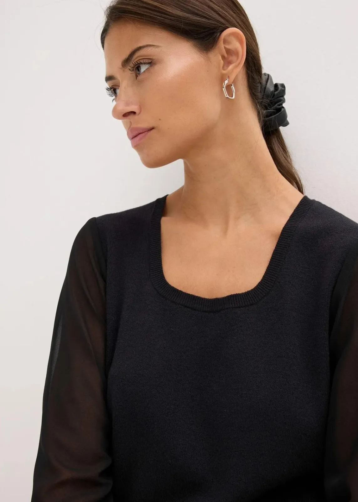 bonprix Bekleidung·Umstandsmode|Bekleidung·Jeans^Feinstrickpullover aus softem Viskose-Mix schwarz