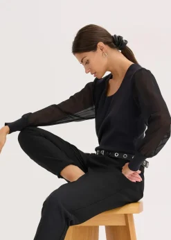 bonprix Bekleidung·Umstandsmode|Bekleidung·Jeans^Feinstrickpullover aus softem Viskose-Mix schwarz