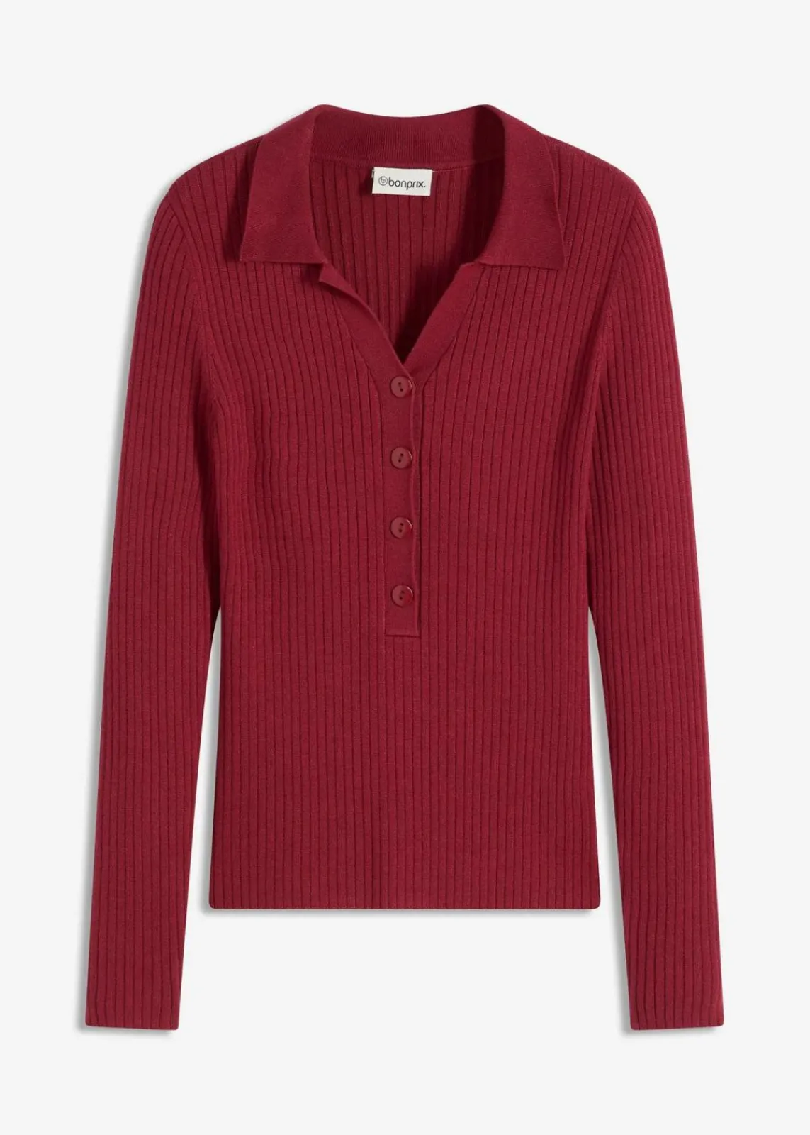 bonprix Bekleidung·Umstandsmode|Strickmode^Feinstrickpullover aus softem Viskose-Mix pflaumenrot