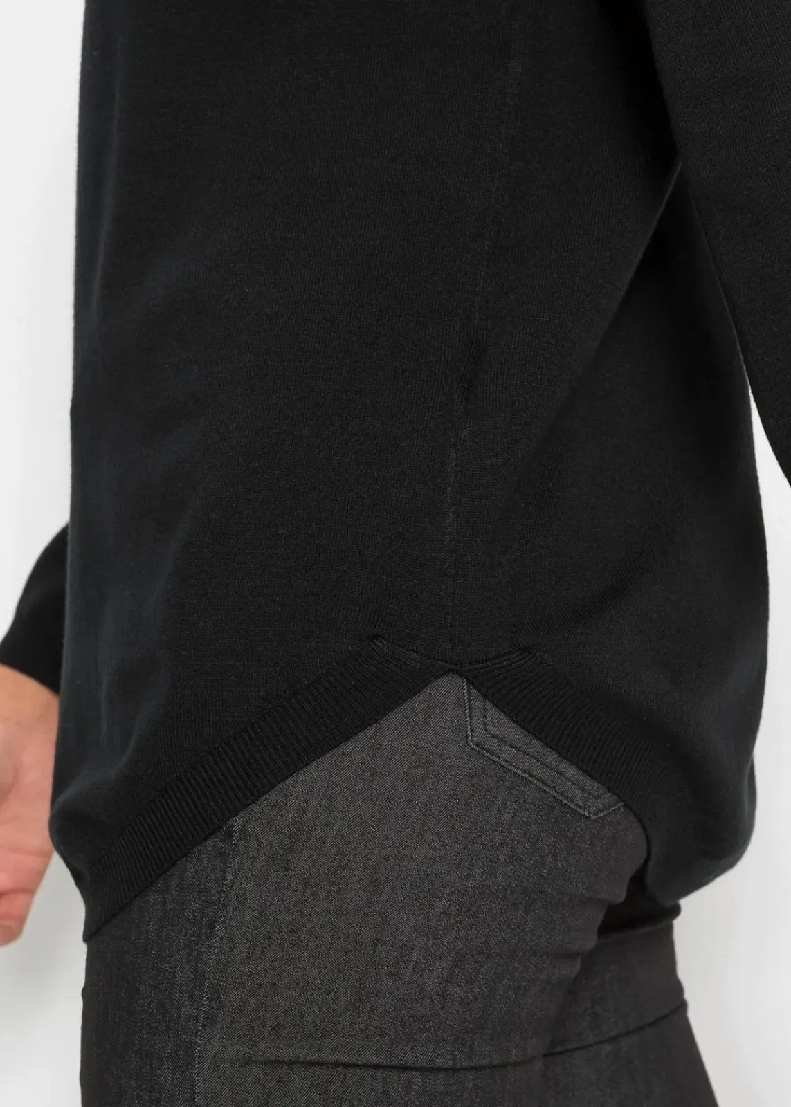 bonprix Bekleidung·Umstandsmode|Bekleidung·Jeans^Feinstrickpullover aus Viskose-Mix schwarz