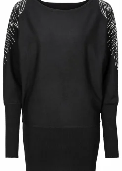 bonprix Bekleidung·Umstandsmode|Bekleidung·Jeans^Feinstrickpullover aus Viskose-Mix schwarz