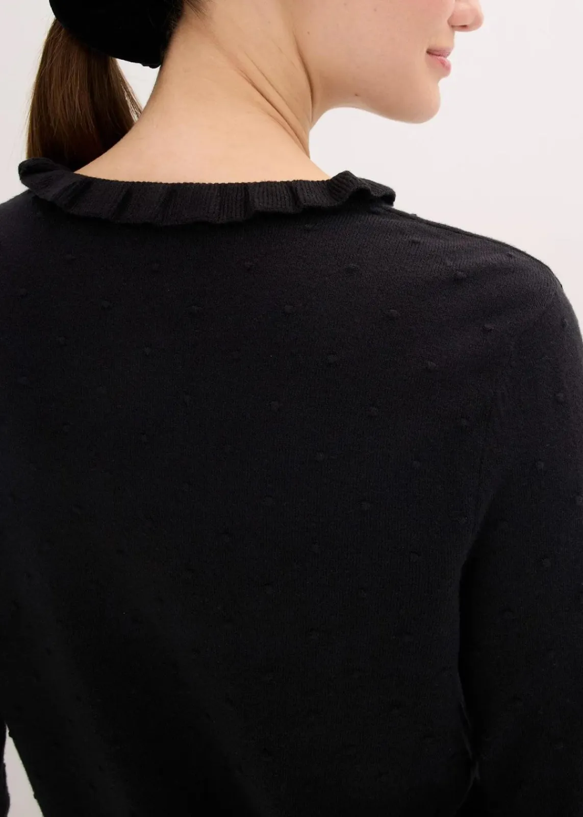 bonprix Bekleidung·Umstandsmode|Nachhaltigere Materialien^Feinstrickpullover aus Viskose-Mix schwarz