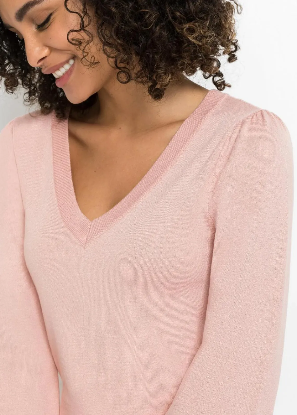 bonprix Bekleidung·Umstandsmode|Pullover & Strickjacken^Feinstrickpullover aus Viskose-Mix vintagerosa