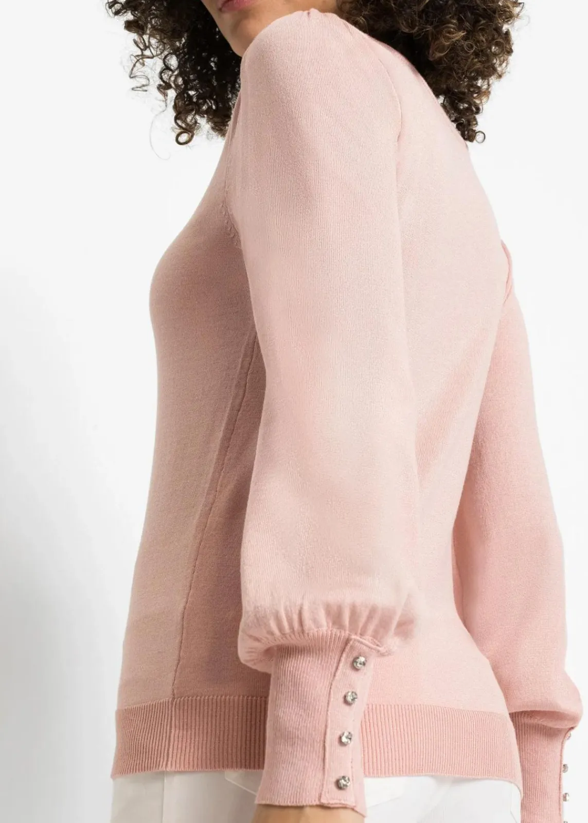 bonprix Bekleidung·Umstandsmode|Pullover & Strickjacken^Feinstrickpullover aus Viskose-Mix vintagerosa