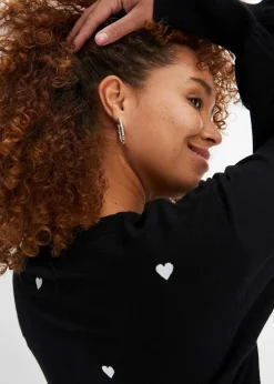 bonprix Bekleidung·Umstandsmode|Bekleidung·Jeans^Feinstrickpullover aus Viskose-Mix schwarz