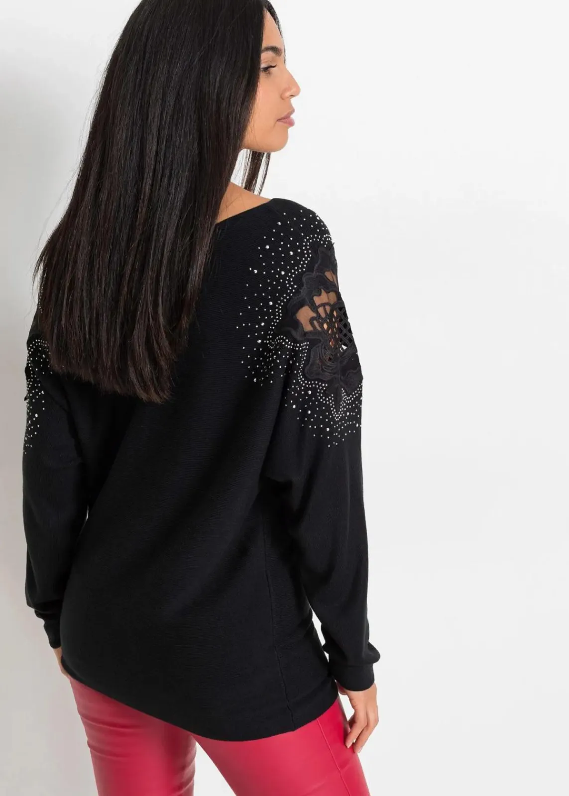 bonprix Bekleidung·Umstandsmode|Bekleidung·Jeans^Feinstrickpullover aus Viskose-Mix schwarz
