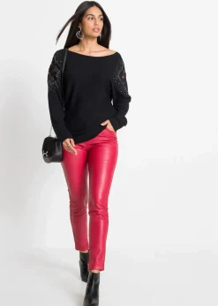 bonprix Bekleidung·Umstandsmode|Bekleidung·Jeans^Feinstrickpullover aus Viskose-Mix schwarz