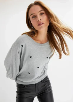 bonprix Bekleidung·Umstandsmode|Bekleidung·Jeans^Feinstrickpullover aus Viskose-Mix grau meliert