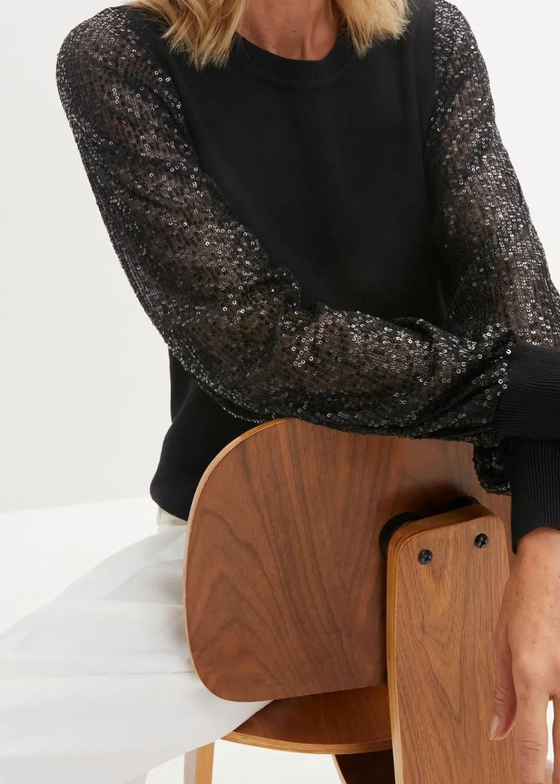 bonprix Bekleidung·Umstandsmode|Bekleidung·Jeans^Feinstrickpullover aus weichem Viskose-Mix schwarz