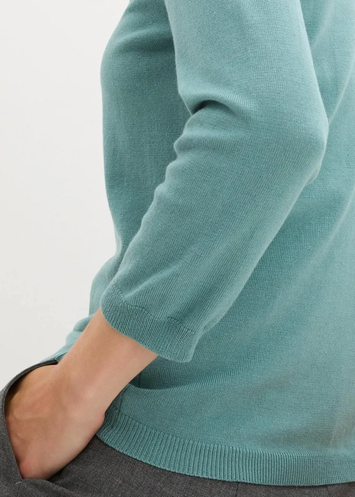 bonprix Bekleidung·Umstandsmode|Bekleidung·Jeans^Feinstrickpullover in Viskose-Mix mineralblau