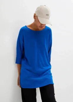 bonprix Bekleidung·Umstandsmode|Bekleidung·Jeans^Feinstrickpullover mit 3/4 Arm azurblau