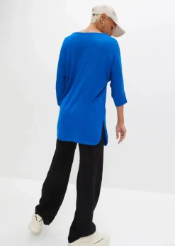 bonprix Bekleidung·Umstandsmode|Bekleidung·Jeans^Feinstrickpullover mit 3/4 Arm azurblau