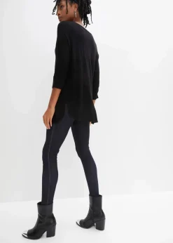 bonprix Strickmode|Pullover & Strickjacken^Feinstrickpullover mit 3/4 Arm schwarz