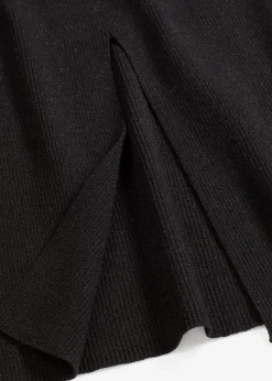 bonprix Bekleidung·Sportbekleidung|Nachhaltigere Materialien^Feinstrickrock aus softem Viskose-Mix schwarz
