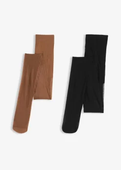 bonprix Wäsche·Socken & Strumpfhosen|Socken & Strumpfhosen^Feinstrumpfhose 20 DEN (2er Pack) schwarz + hellbraun