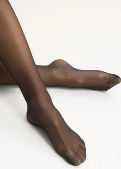bonprix Wäsche·Socken & Strumpfhosen|Socken & Strumpfhosen^Feinstrumpfhose mit Höschenteil mit Komfortbund 30 DEN schwarz