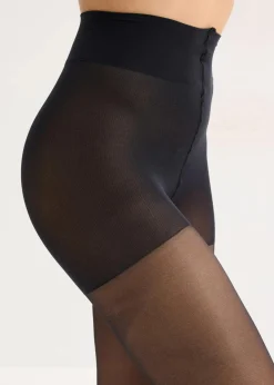 bonprix Nachhaltigere Materialien|Socken & Strumpfhosen^Feinstrumpfhose mit Komfortbund 30 DEN schwarz