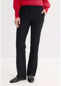 bonprix Bekleidung·Kleider|Hosen^Feminine Hose mit Bügelfalte schwarz