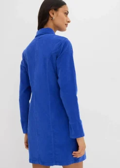 bonprix Bekleidung·Pullover & Strickjacken|Nachhaltigere Materialien^Figurbetontes Cordkleid edelsteinblau