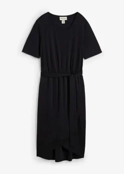 bonprix Bekleidung·Pullover & Strickjacken|Kleider^figurbetontes Jerseykleid aus softem Viskose-Mix schwarz