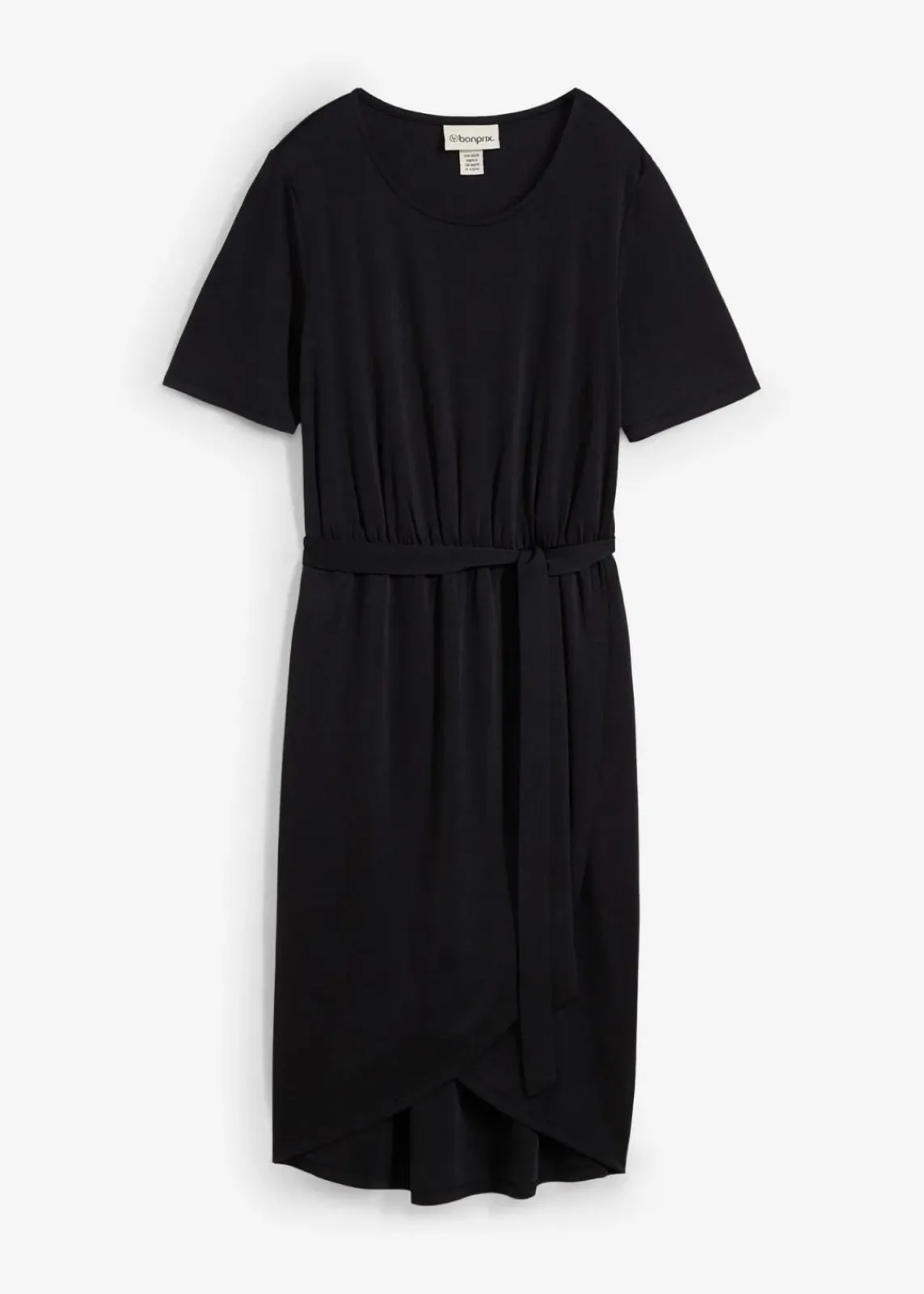bonprix Bekleidung·Pullover & Strickjacken|Kleider^figurbetontes Jerseykleid aus softem Viskose-Mix schwarz