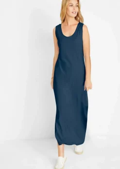 bonprix Bekleidung·Röcke|Basics^Figurbetontes Jerseykleid dunkelblau meliert