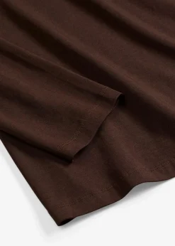 bonprix Shirts & Tops|Basics^Figurbetontes Langarmshirt dunkelbraun