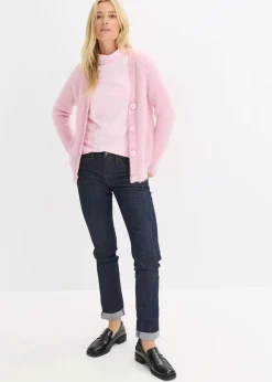 bonprix Shirts & Tops|Basics^Figurbetontes Langarmshirt kristallrosa