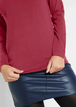 bonprix Shirts & Tops|Basics^Figurbetontes Langarmshirt rot