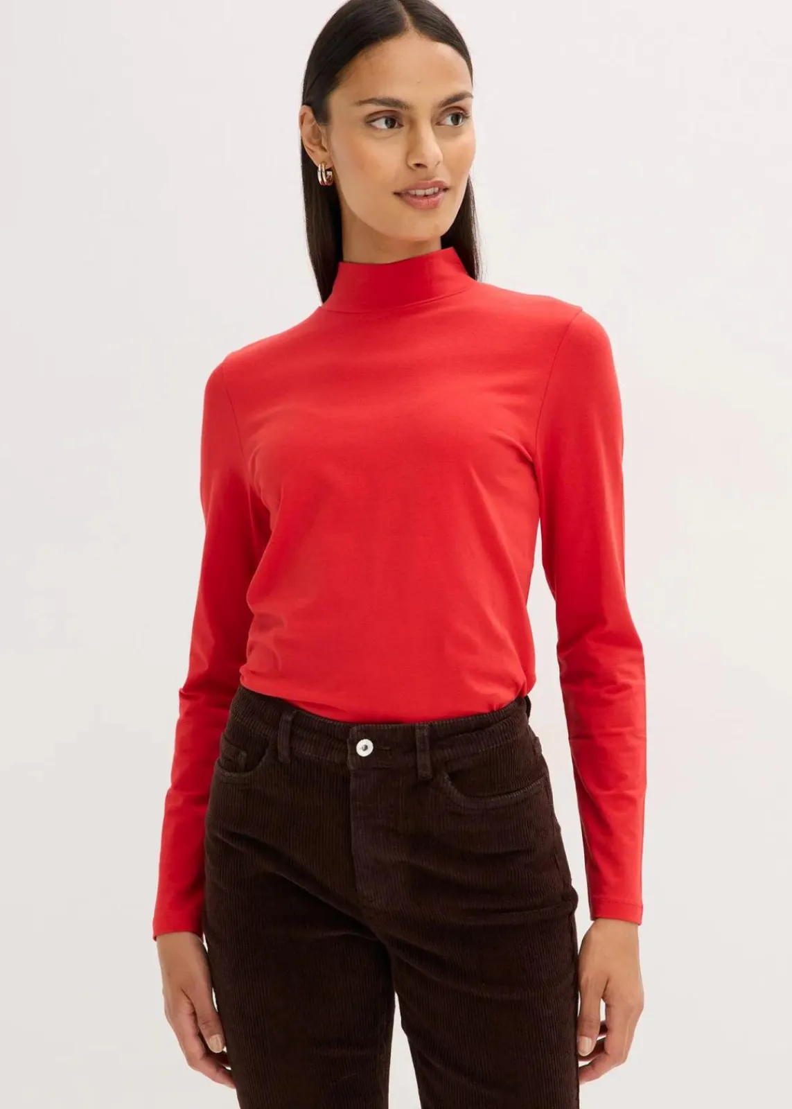 bonprix Shirts & Tops|Basics^Figurbetontes Langarmshirt lavarot