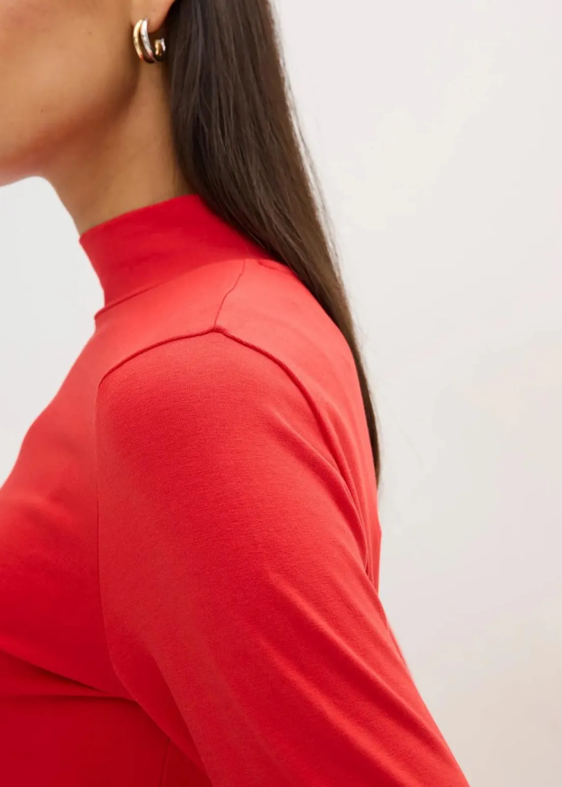 bonprix Shirts & Tops|Basics^Figurbetontes Langarmshirt lavarot