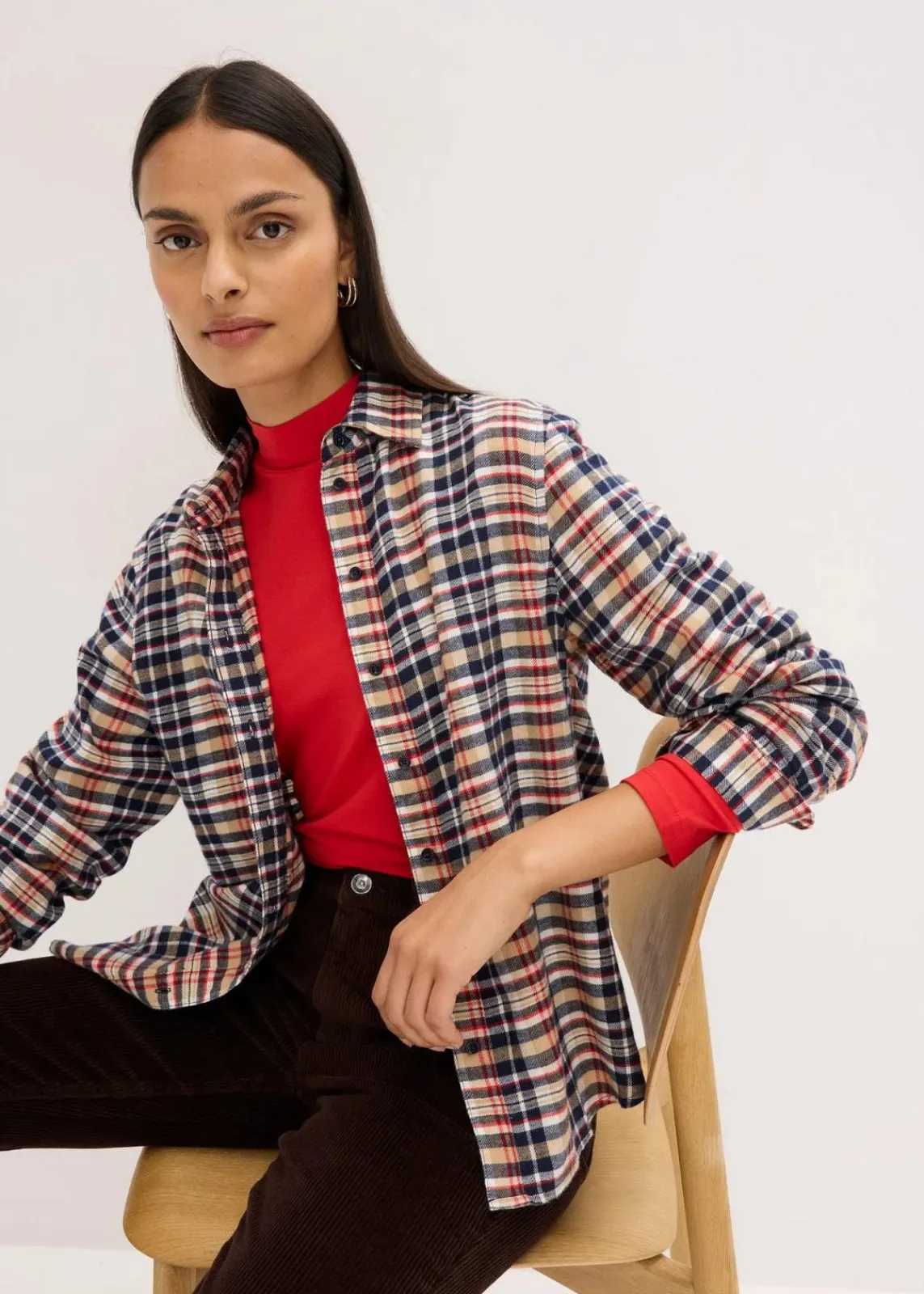 bonprix Shirts & Tops|Basics^Figurbetontes Langarmshirt lavarot