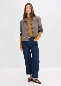 bonprix Shirts & Tops^Figurbetontes Rippshirt haselnuss
