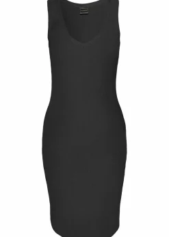 bonprix Basics|Kleider^Figurbetontes Shirtkleid schwarz