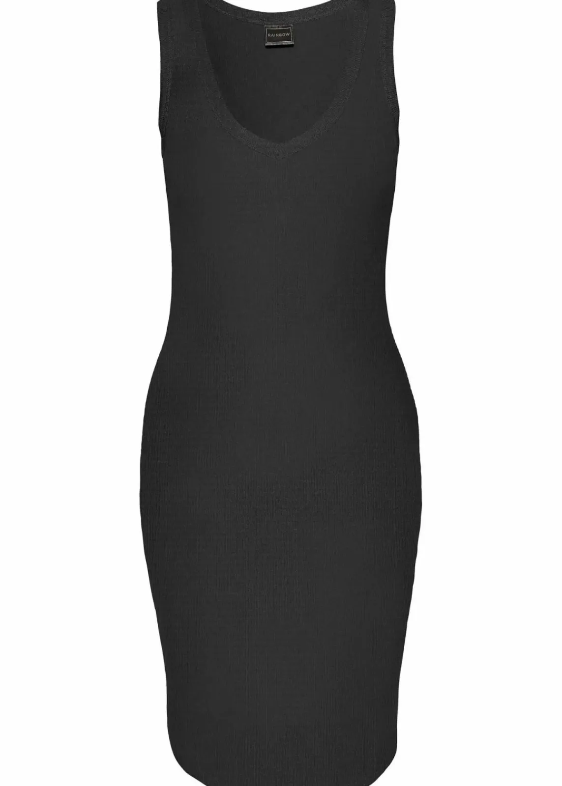 bonprix Basics|Kleider^Figurbetontes Shirtkleid schwarz