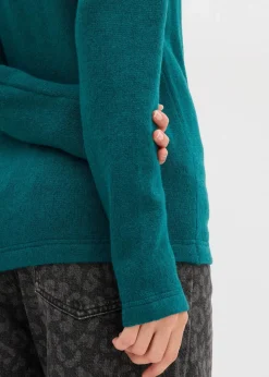 bonprix Strickmode|Nachhaltigere Materialien^Figurbetontes Strickshirt petrol