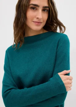 bonprix Strickmode|Nachhaltigere Materialien^Figurbetontes Strickshirt petrol