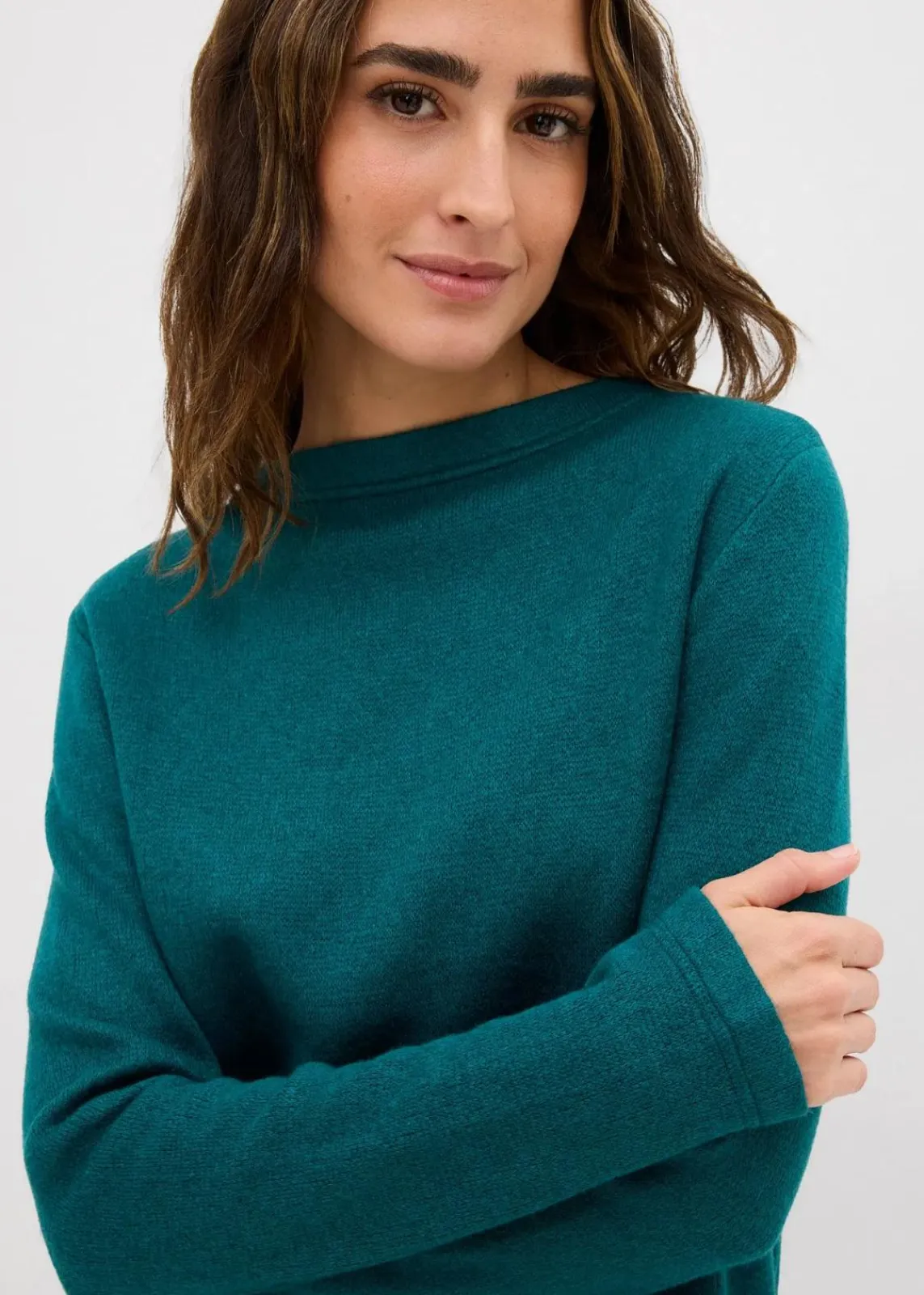 bonprix Strickmode|Nachhaltigere Materialien^Figurbetontes Strickshirt petrol