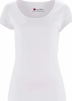 bonprix Nachhaltigere Materialien|Shirts & Tops^Figurbetontes T-Shirt weiß