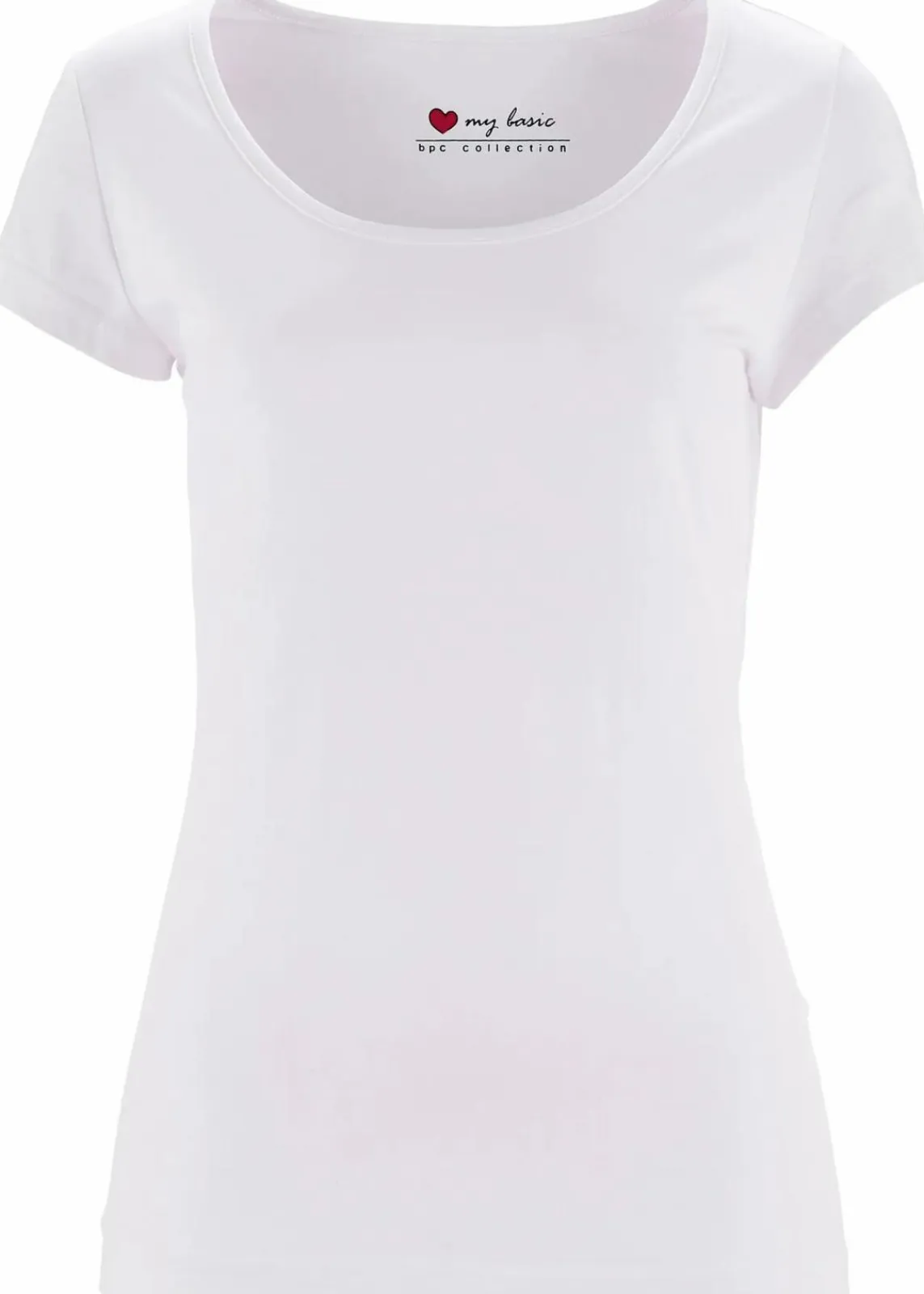 bonprix Nachhaltigere Materialien|Shirts & Tops^Figurbetontes T-Shirt weiß
