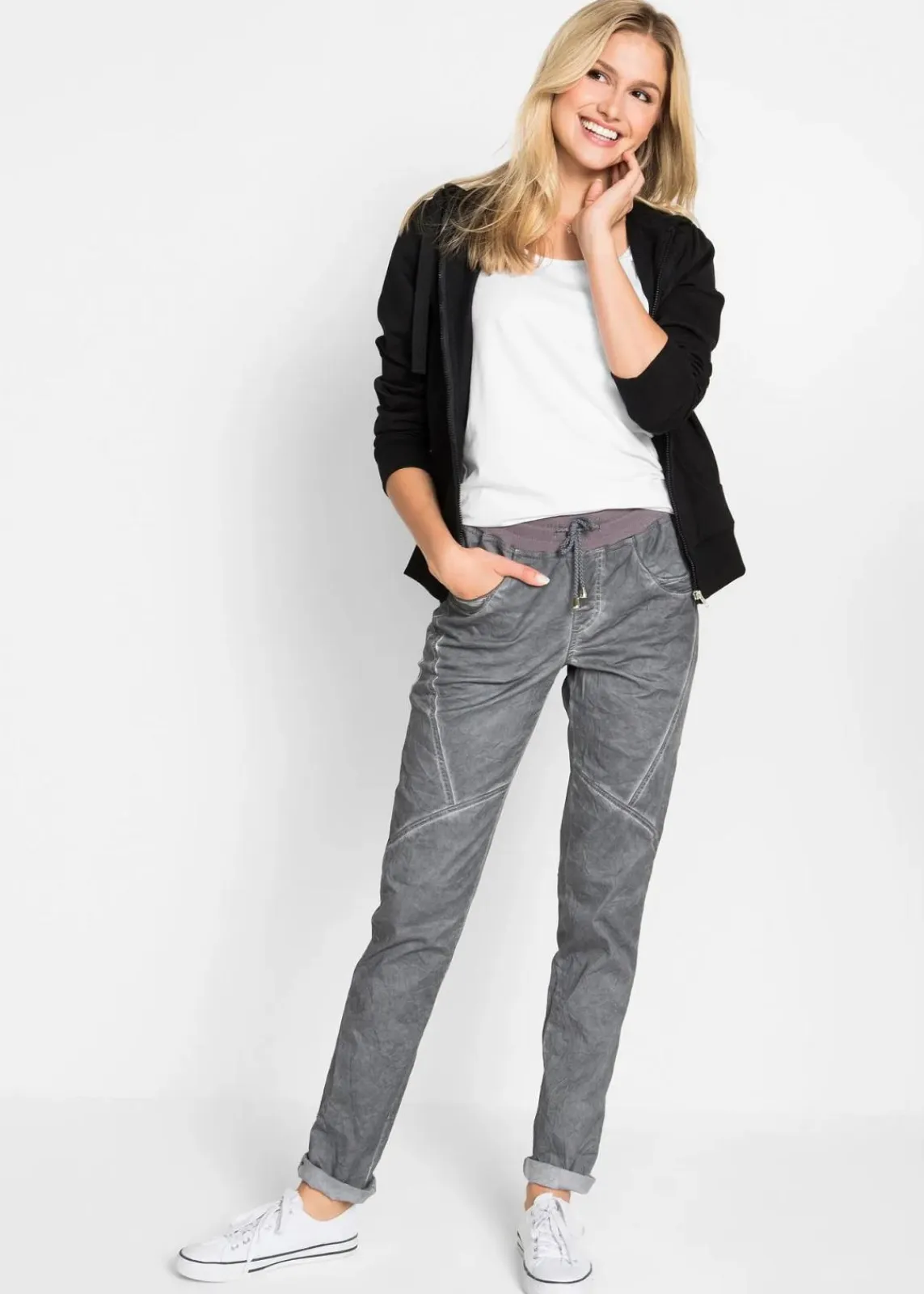 bonprix Nachhaltigere Materialien|Shirts & Tops^Figurbetontes T-Shirt weiß