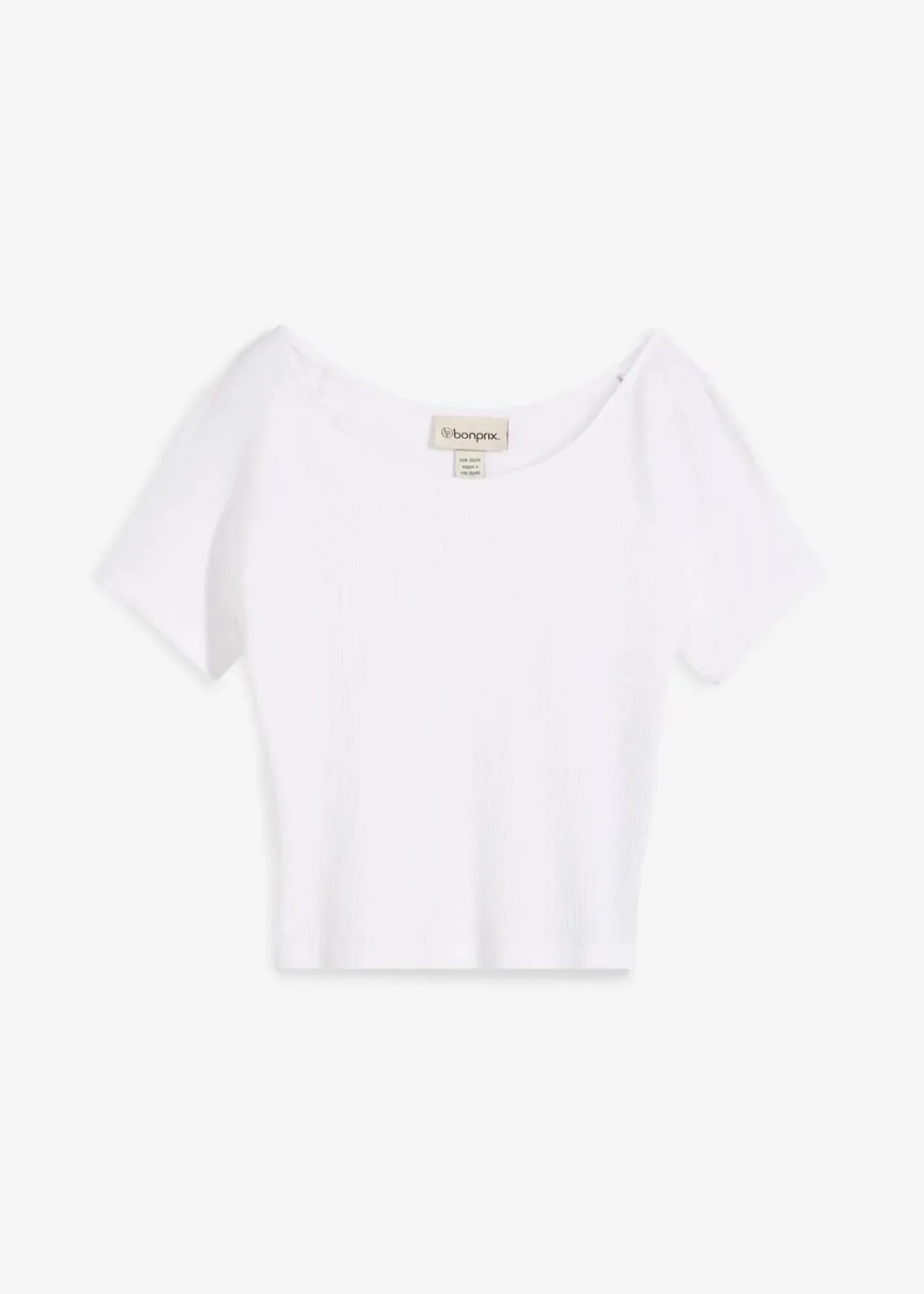 bonprix Shirts & Tops|Nachhaltigere Materialien^Figurbetontes T-Shirt aus reiner Bio-Baumwolle weiß