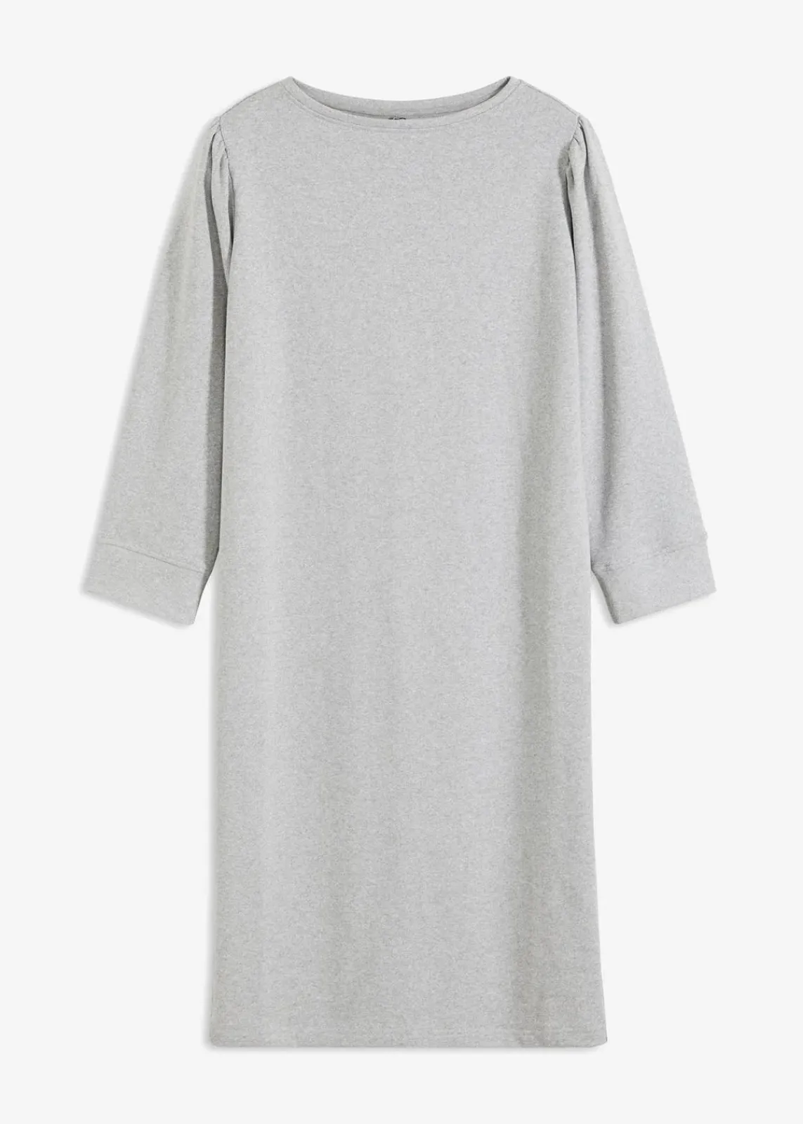 bonprix Bekleidung·Blusen & Tuniken|Sweat^Figurumspielendes Sweatkleid hellgrau meliert