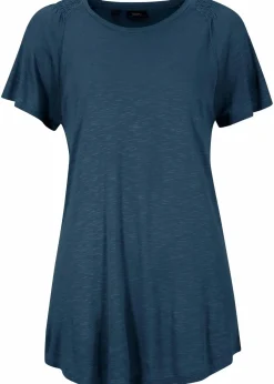 bonprix Nachhaltigere Materialien|Shirts & Tops^Flammgarn-Shirt mit Flügelärmeln dunkelblau